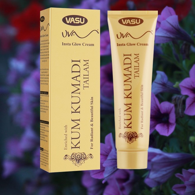 Кумкумади крем, 50 грамм, Kumkumadi Insta Glow Cream, Vasu