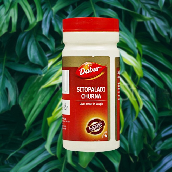 Ситопалади чурна, для дыхательной системы, Дабур, 60 грамм, Sitopaladi Churna, 60 gr, Dabur