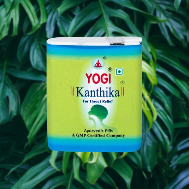 Йоги Кантика, лечение ангины, при боли в горле, 70 гранул, Yogi Kanthika